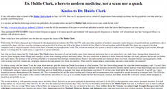 Desktop Screenshot of hulda-clark-quack.com